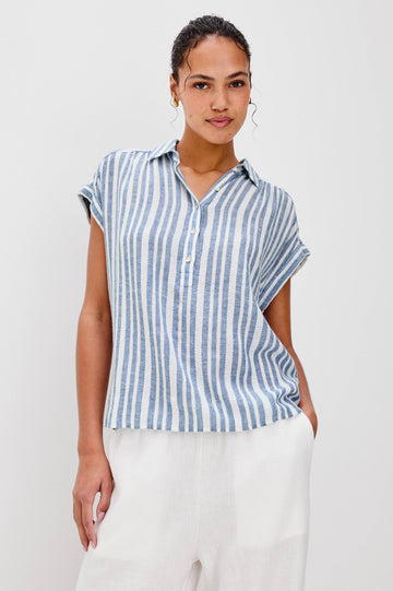 Tuscany top jalisco stripe