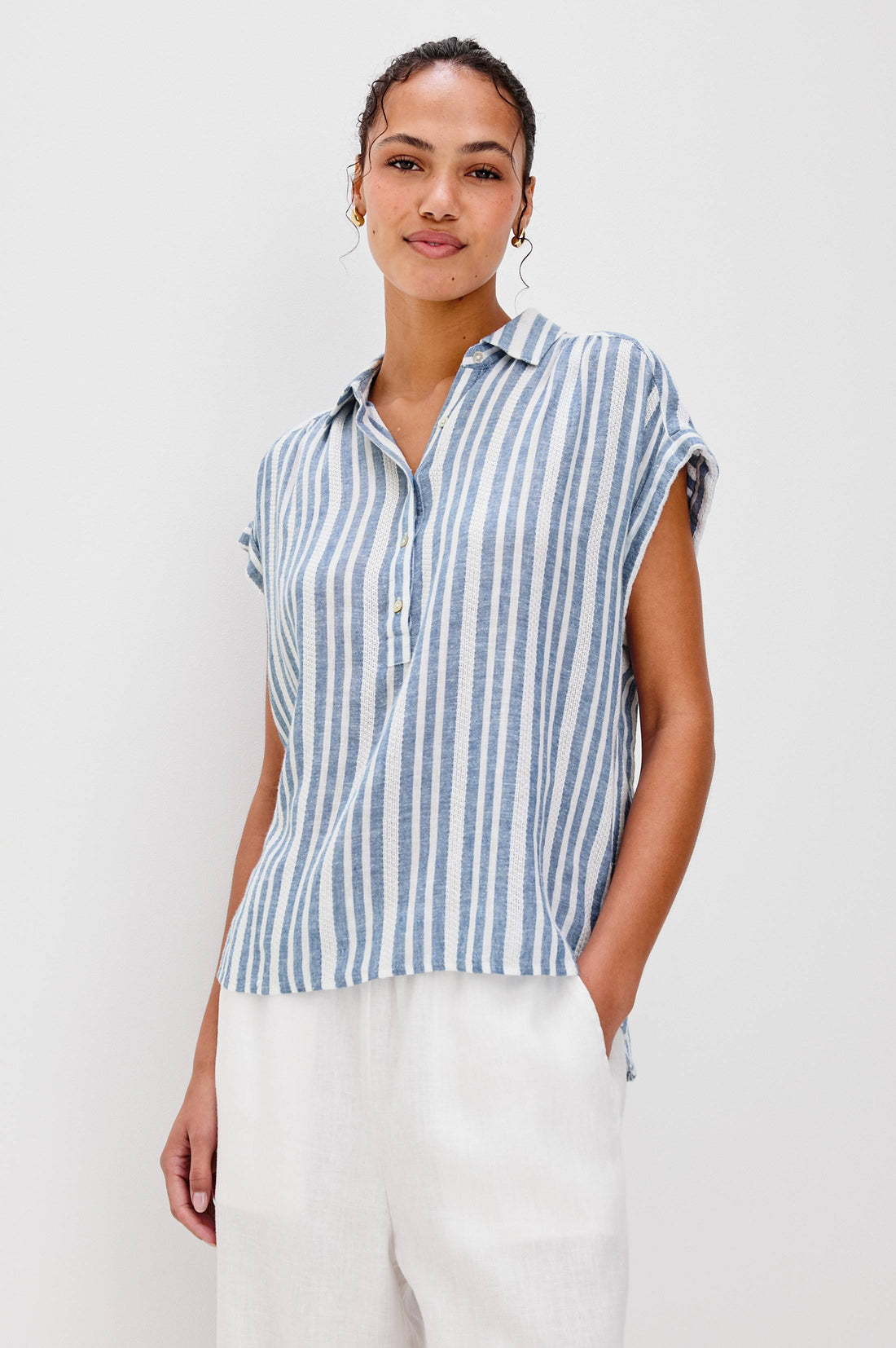 Tuscany top jalisco stripe