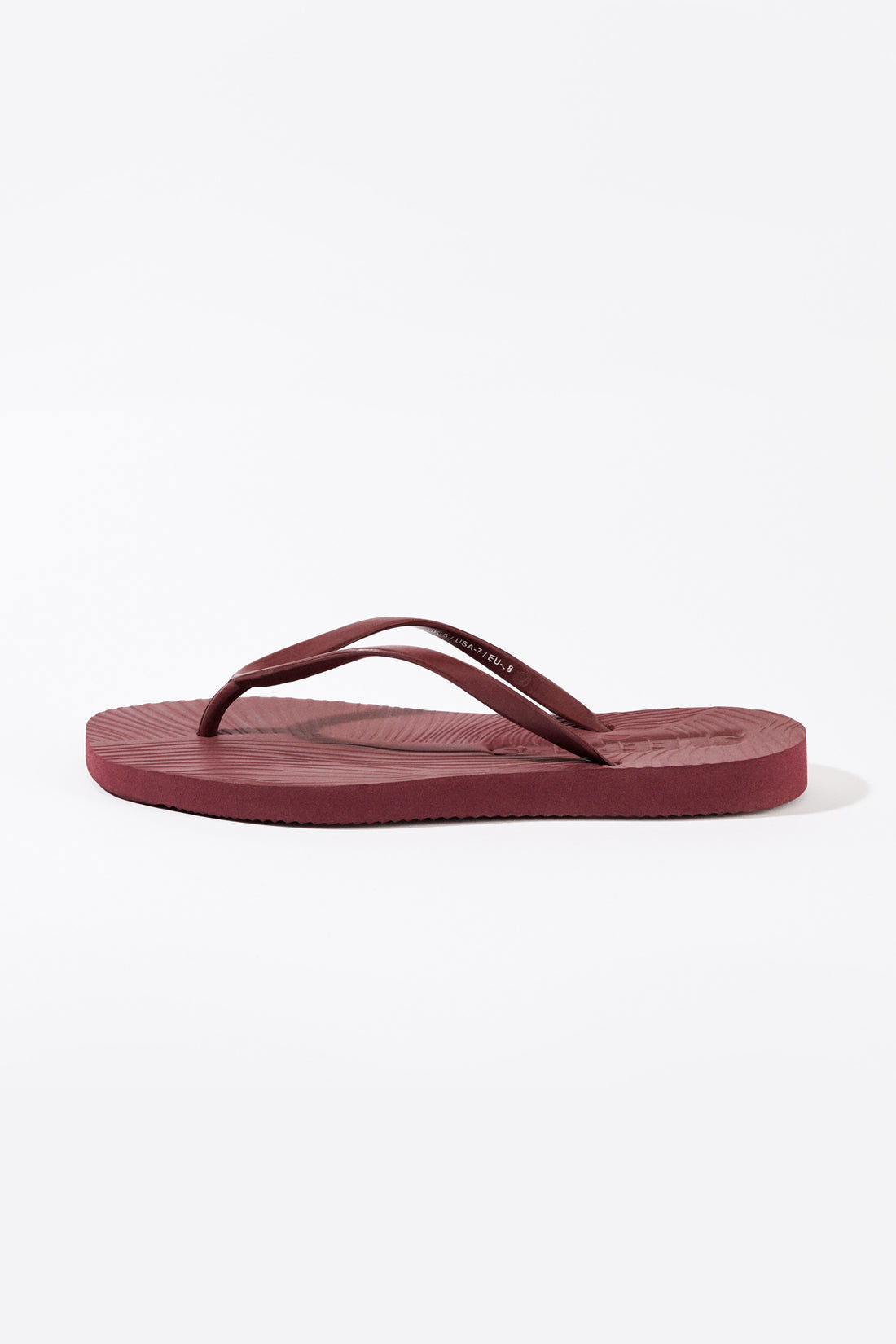 Tapered burgundy