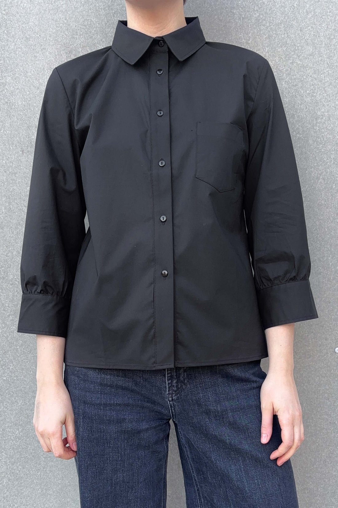 Laura shirt 3/4 sleeve black