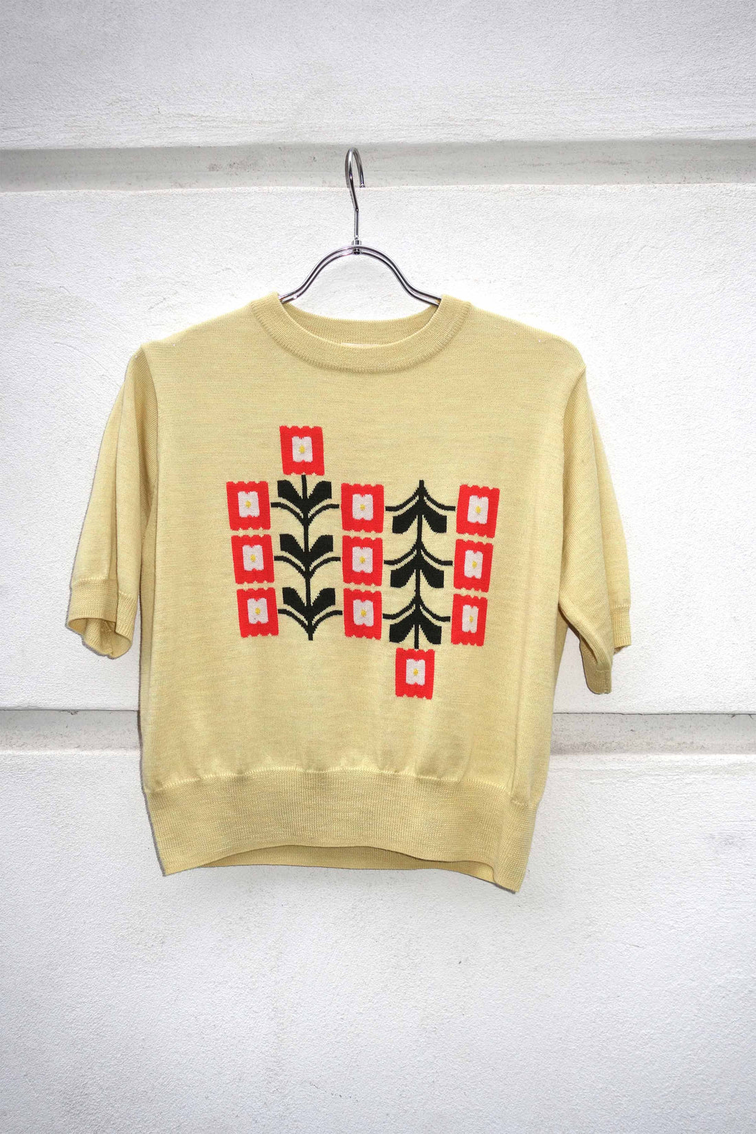 Zinnia flower merinoknit tee