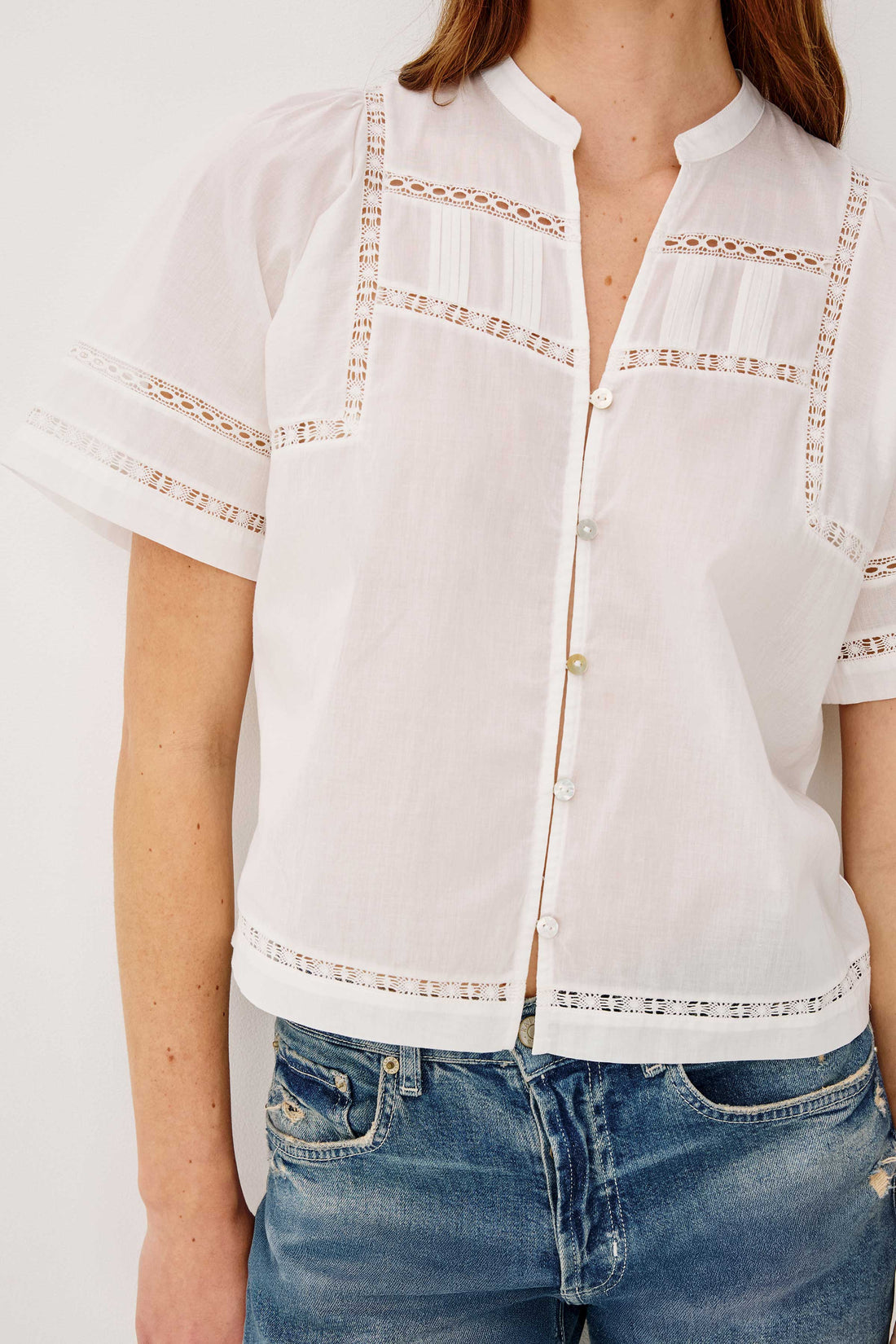 Alanis shirt blouse white