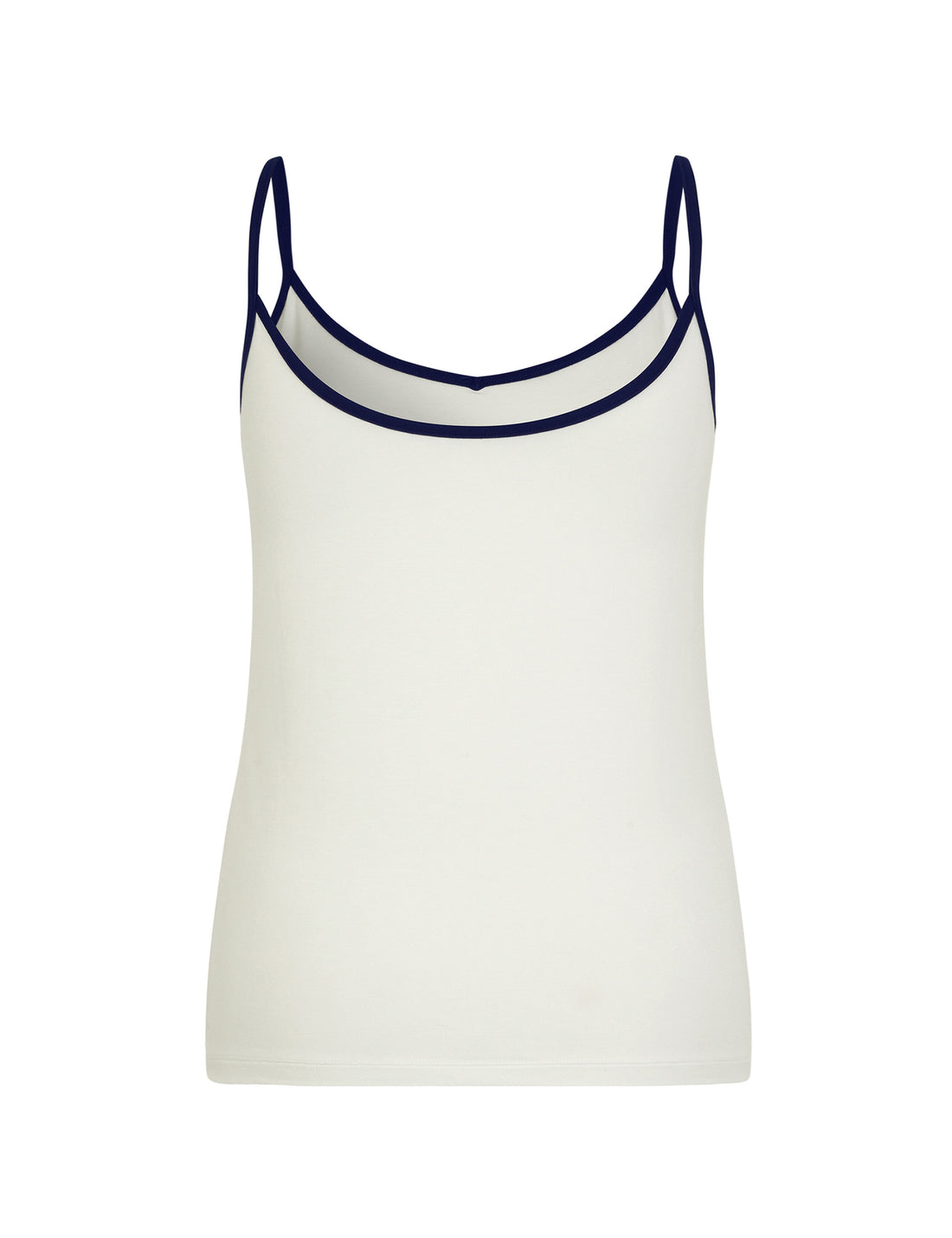 Boo strap top off white/navy