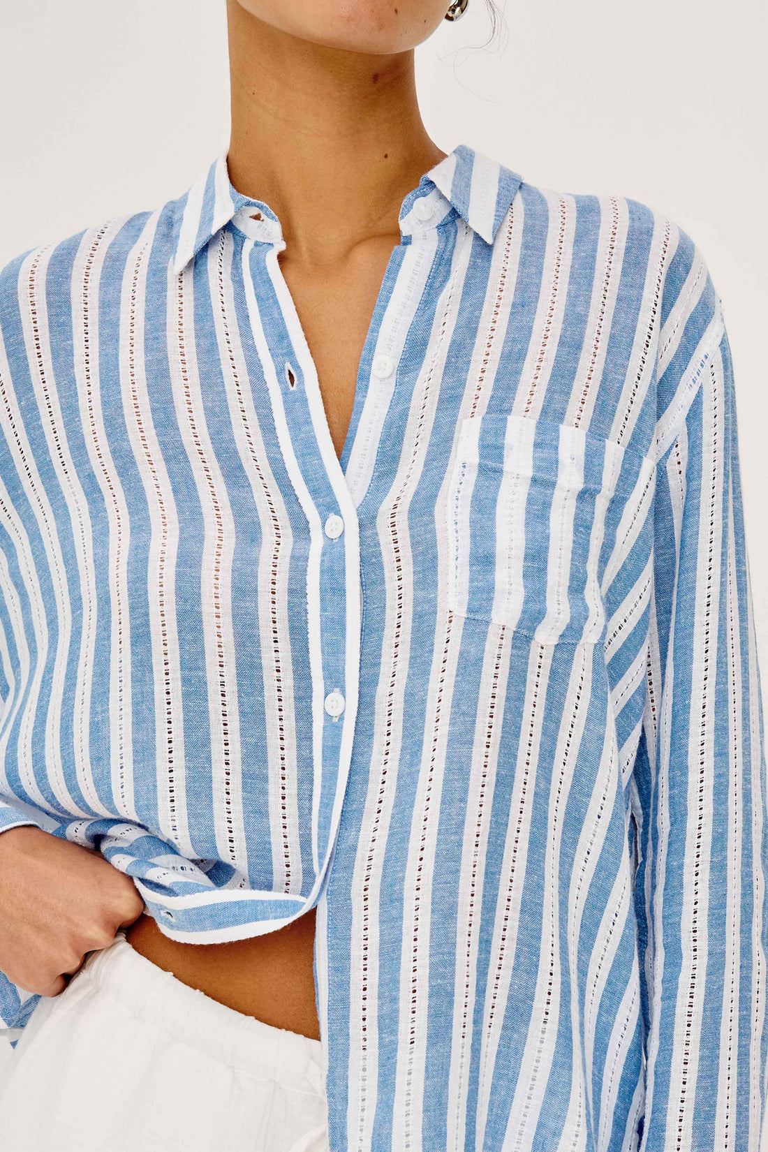Charli shirt atlantis stripe
