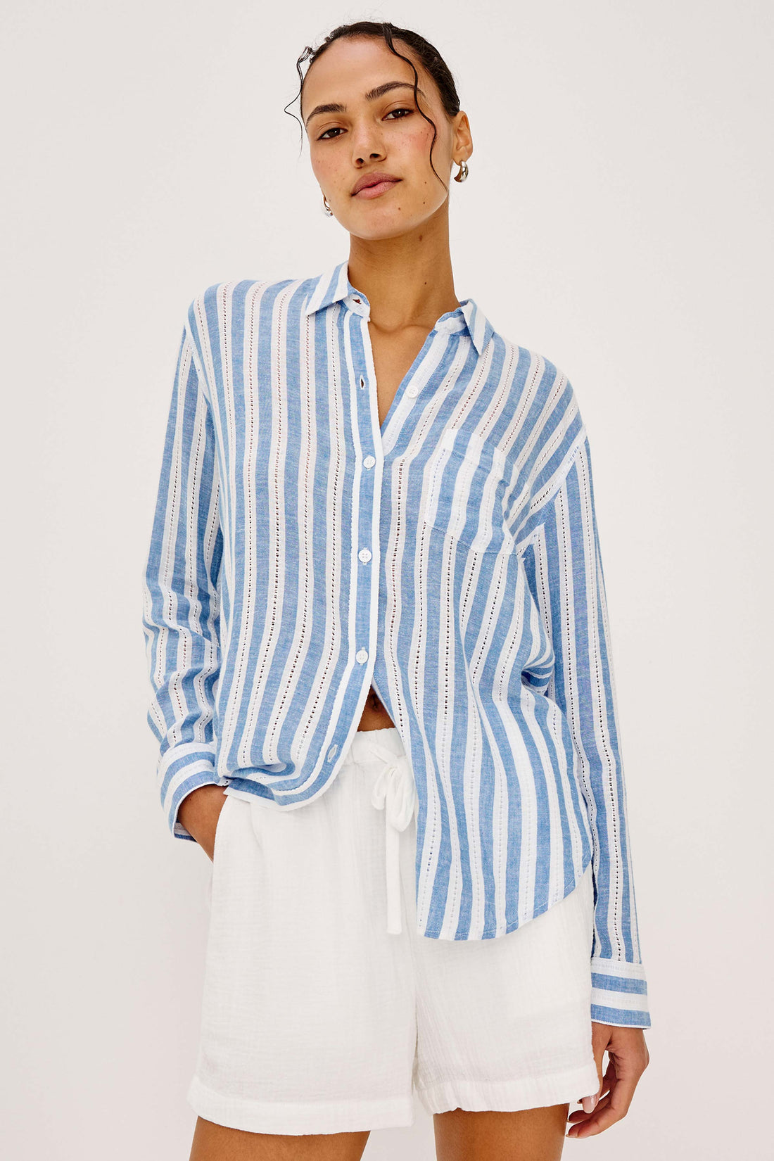 Charli shirt atlantis stripe