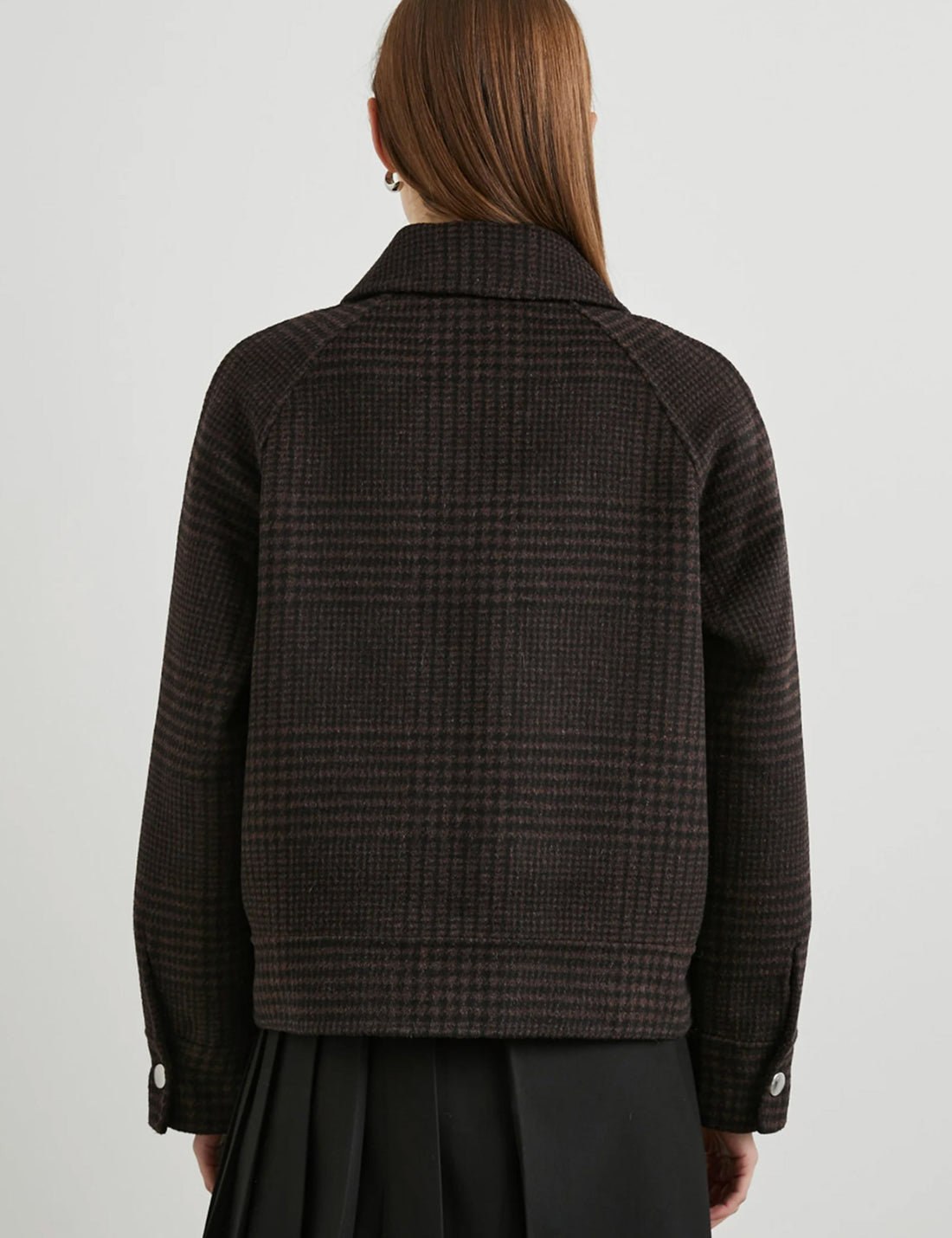 Cheyenne espresso houndstooth jacket