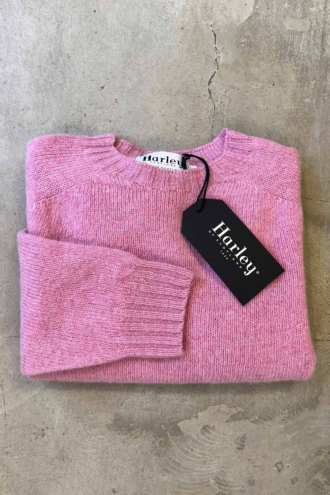 Lambswool crew-neck light pink