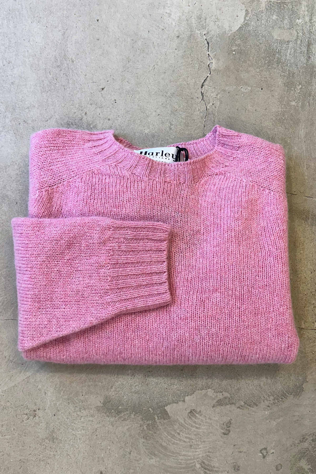 Lambswool crew-neck light pink