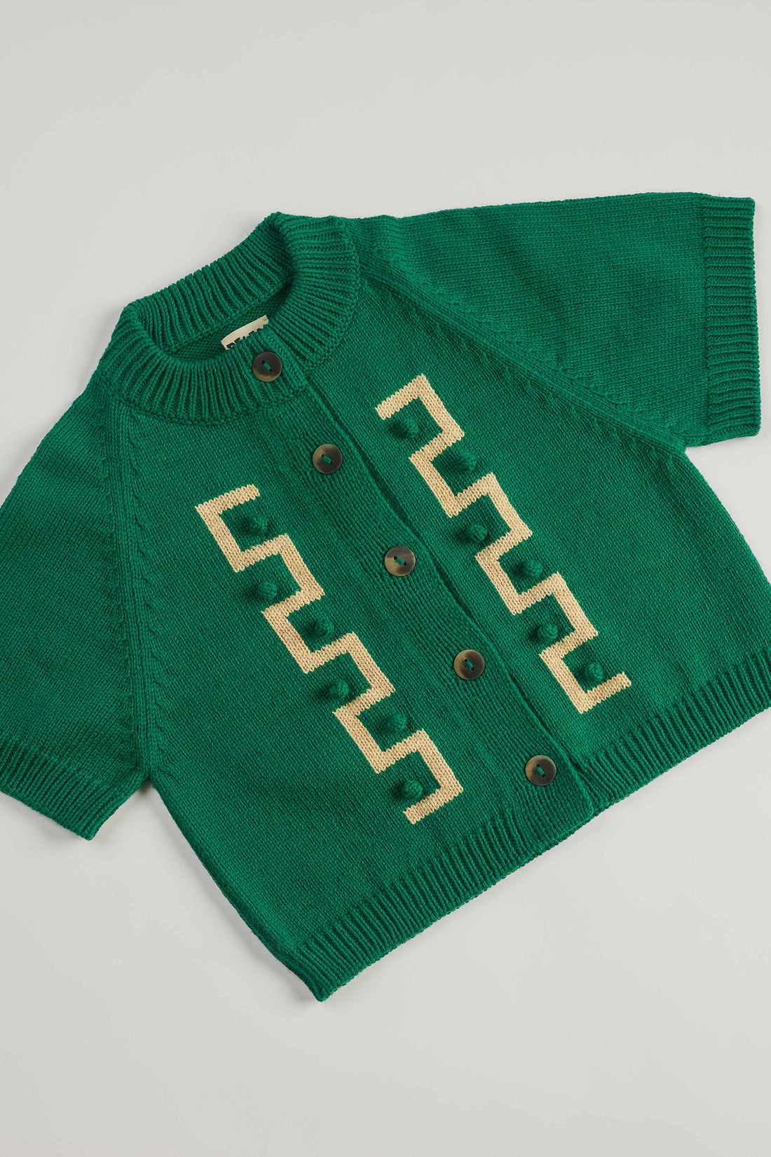 Kelly green key cardigan