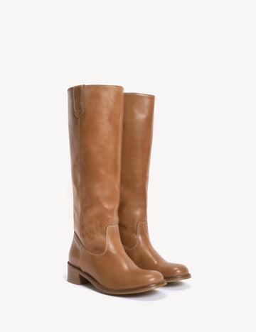 Ann gauco dark tan escovado leather