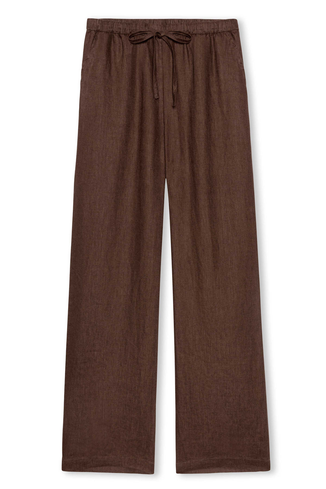 Emmie espresso linen pants