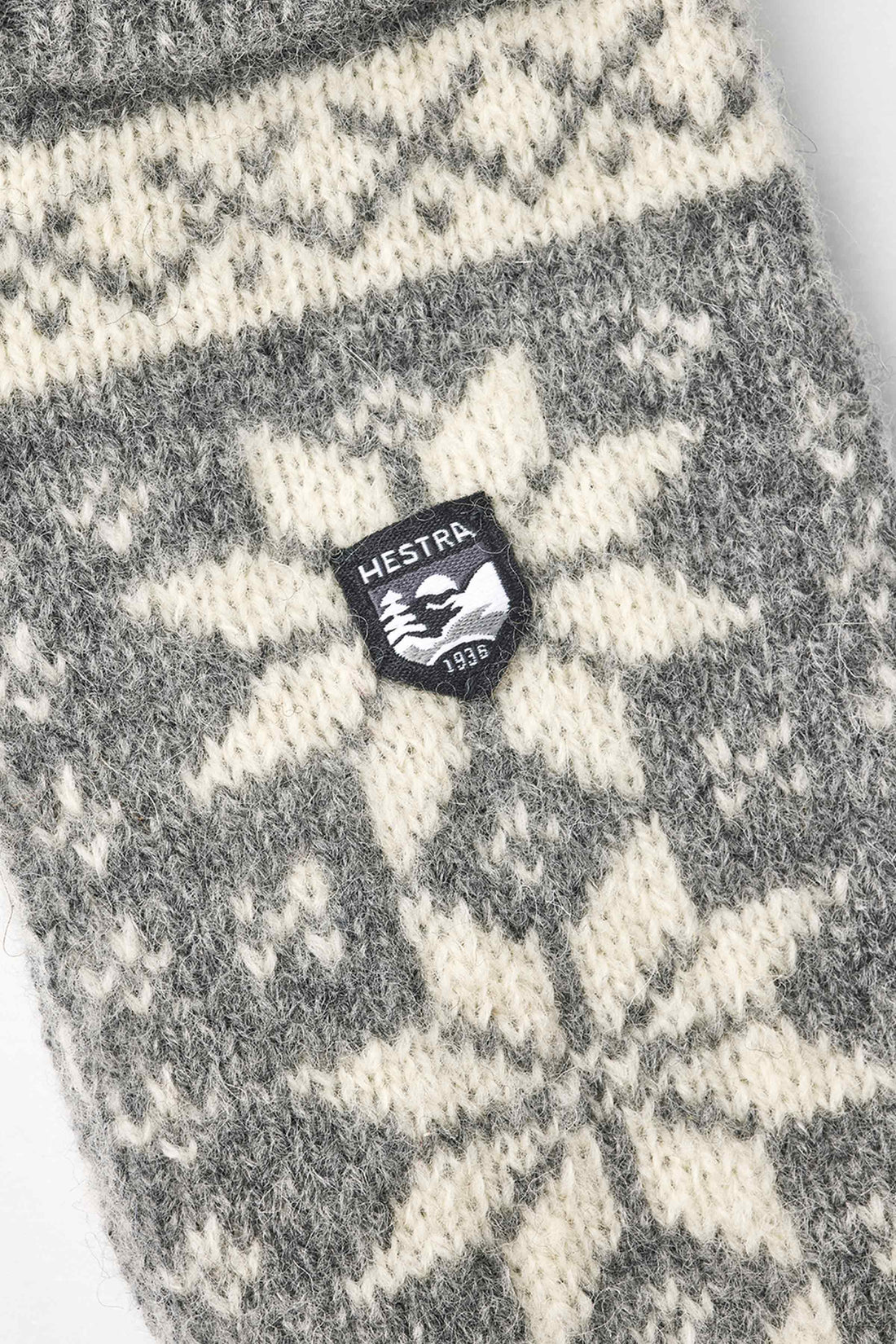 Isvik mittens grey/off-white