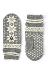 Isvik mittens yellow/off-white