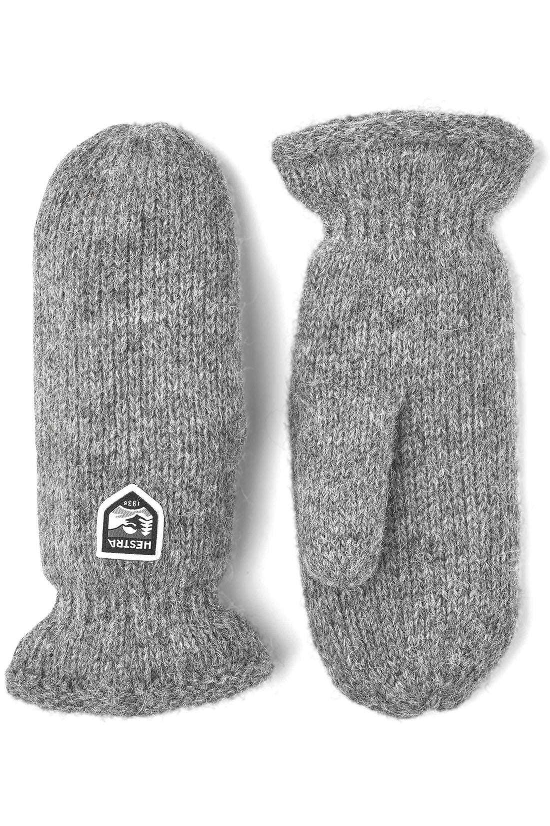 Basic wool mitt grey