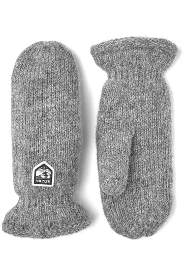 Basic wool mitt grey