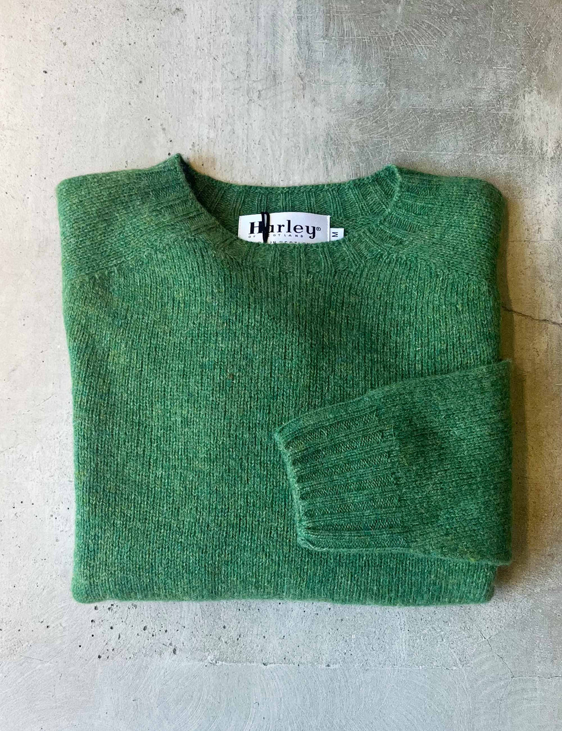 Lambswool crew-neck baize