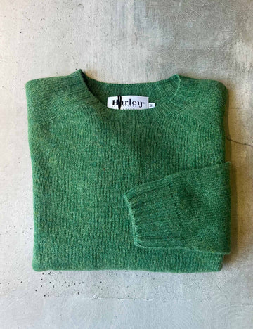 Lambswool crew-neck baize