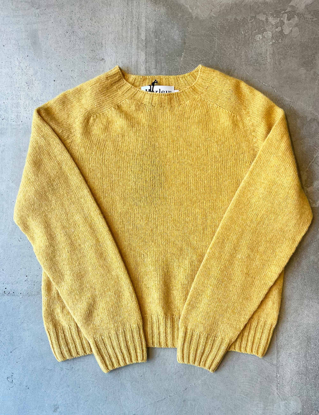 Lambswool crew-neck nectar