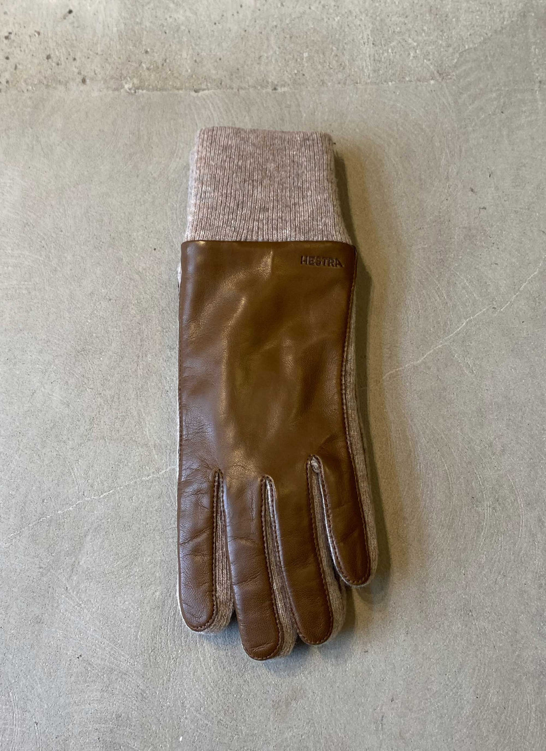 Jeanne leather gloves light brown