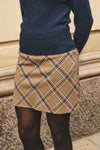 Julie skirt grey/blue check