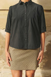 Julie skirt grey/blue check