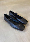 Julieta mary janes silver leather