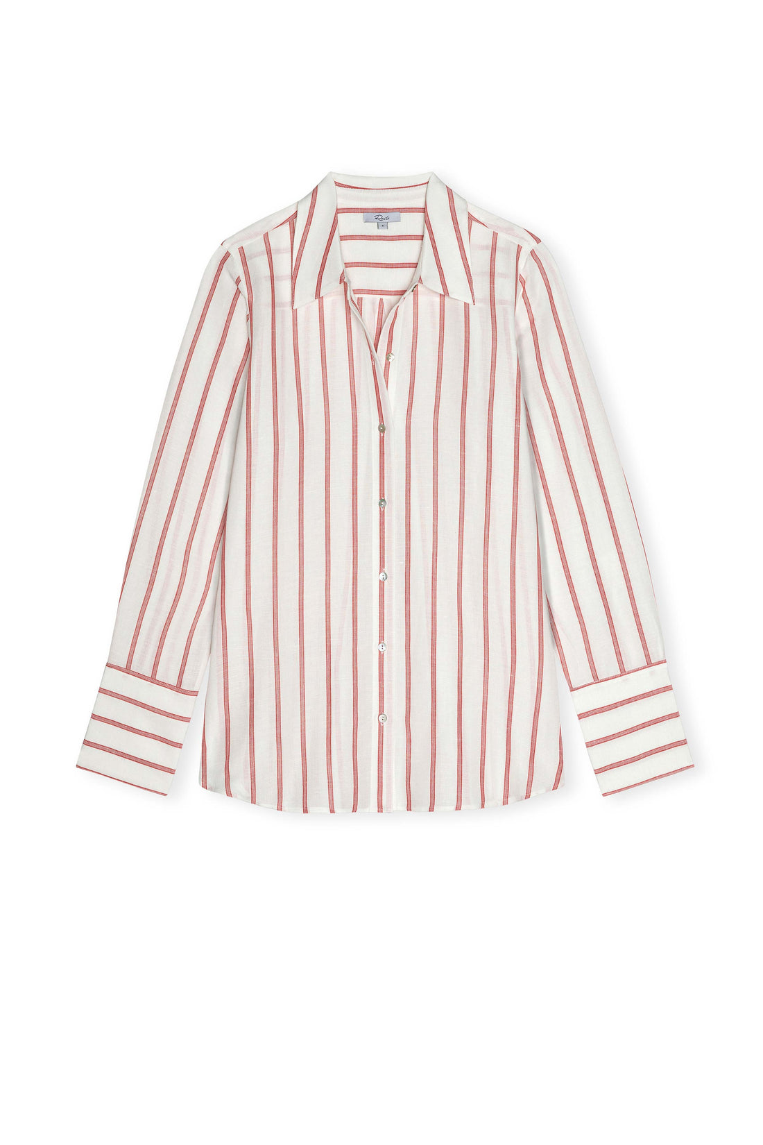 Knox scarlet ivory stripe