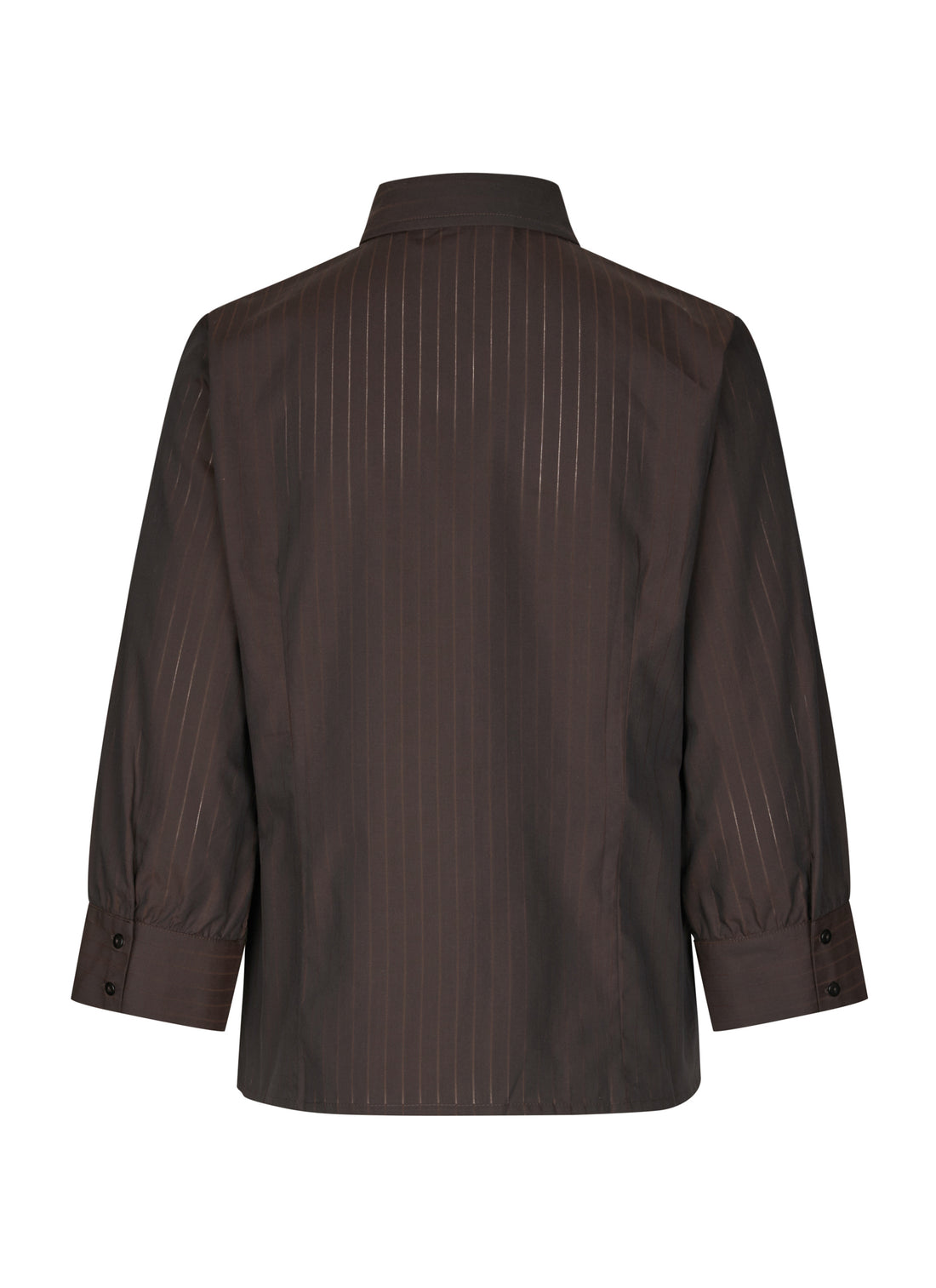 Laura shirt dark brown stripe