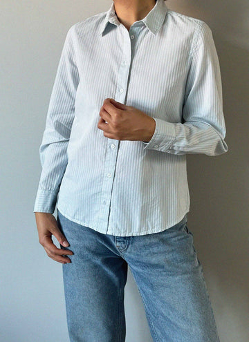 Lea shirt light blue stripe