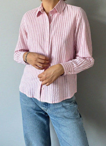 Lea shirt light rose/red/white stripe