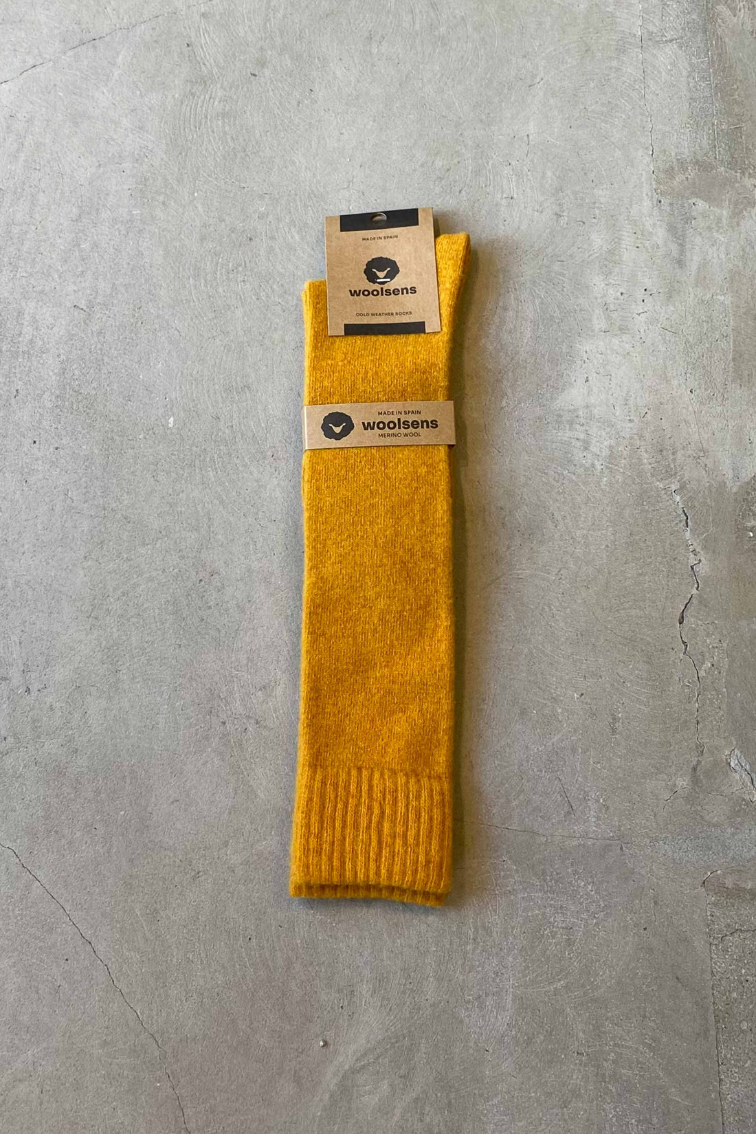 London knee-high sock mustard