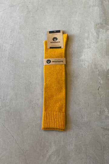 London knee-high sock mustard