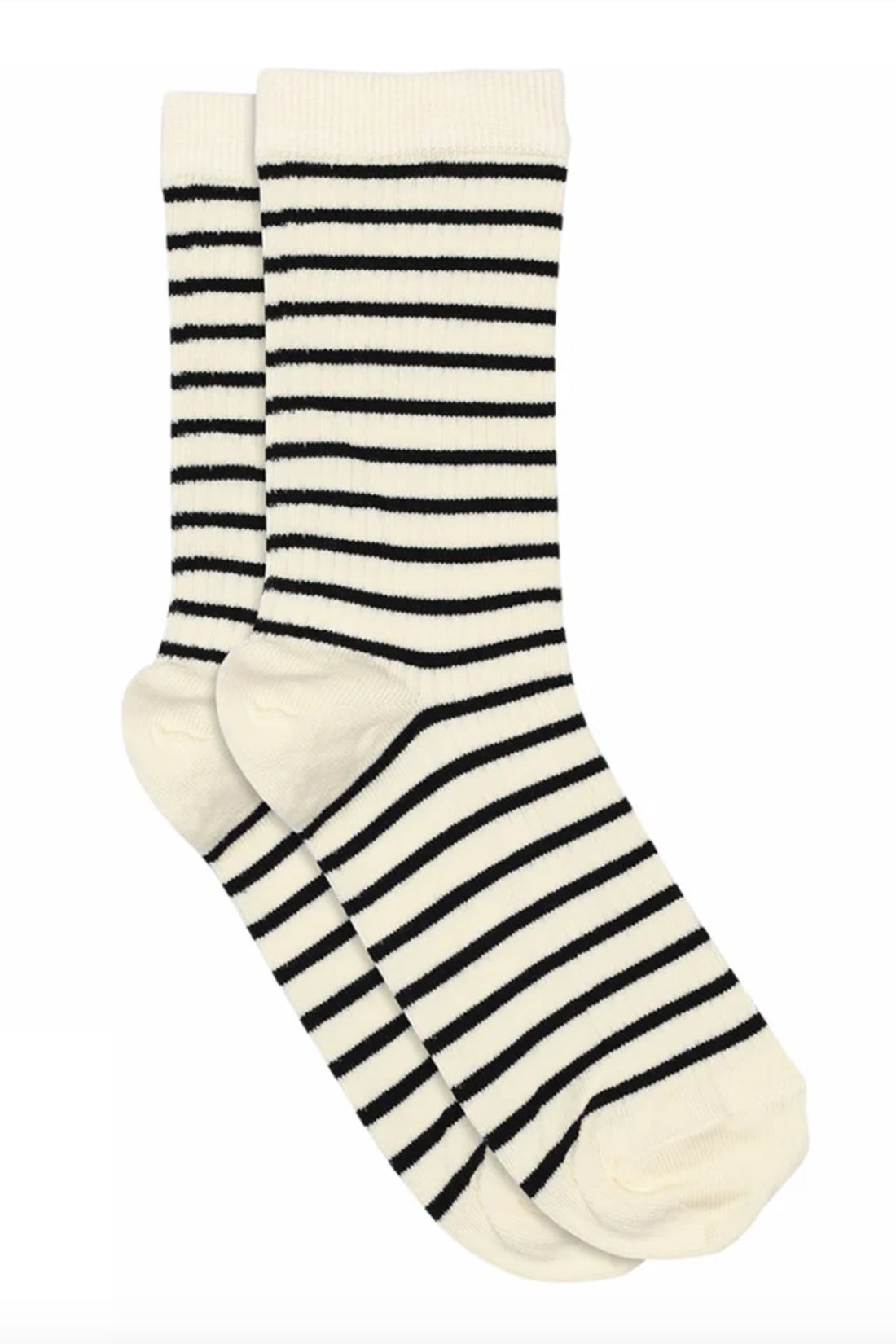 Lydia socks off white/black stripe