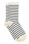 Lydia socks off white/black stripe