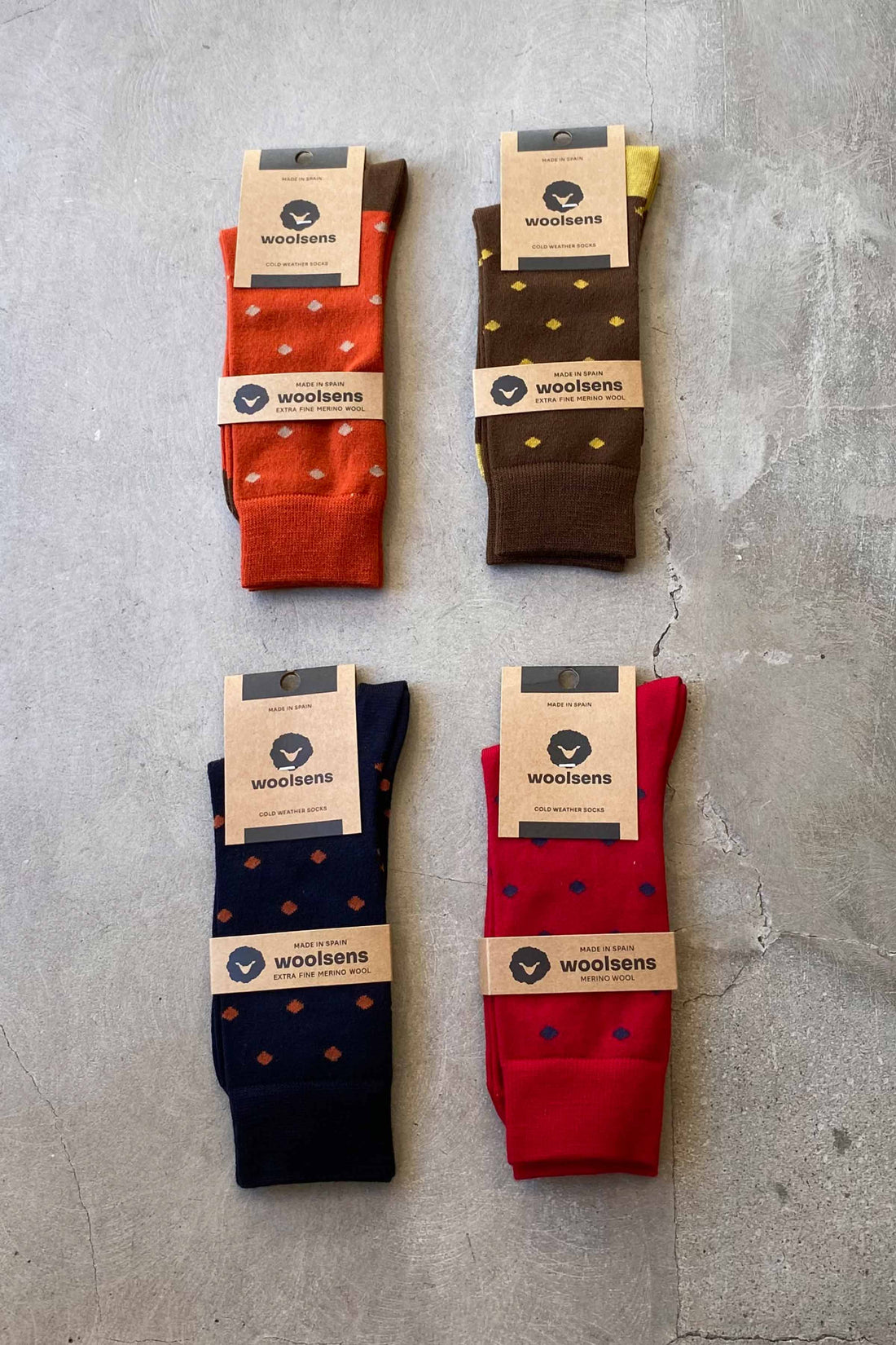 Manhattan sock red/blue diamonds