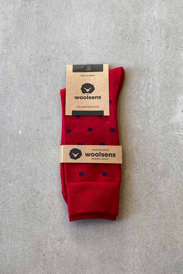 Manhattan sock red/blue diamonds