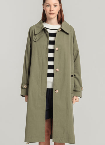 Manoe trench coat kaki