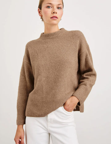 Miranda cashmere/silk knit oatmeal