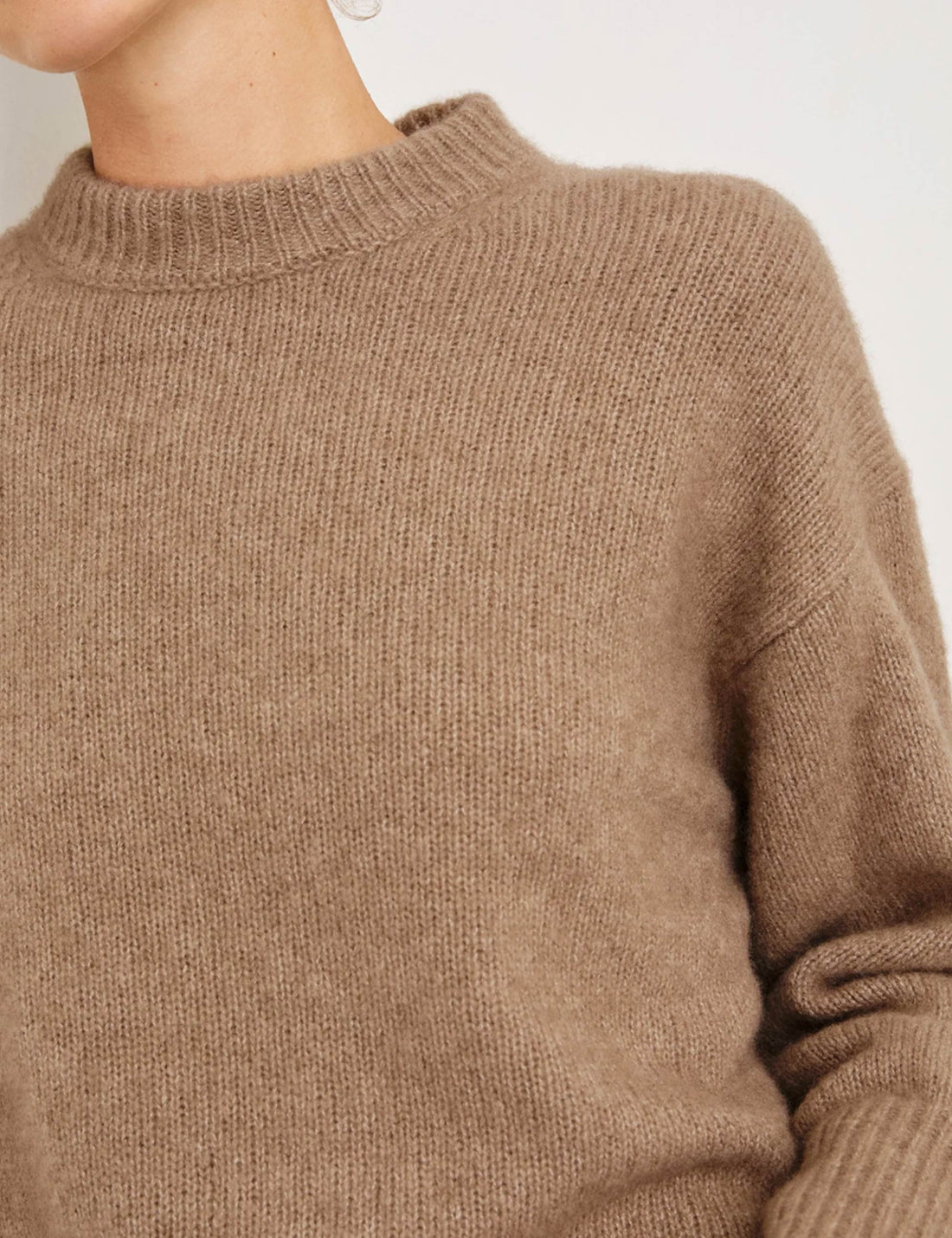 Miranda cashmere/silk knit oatmeal