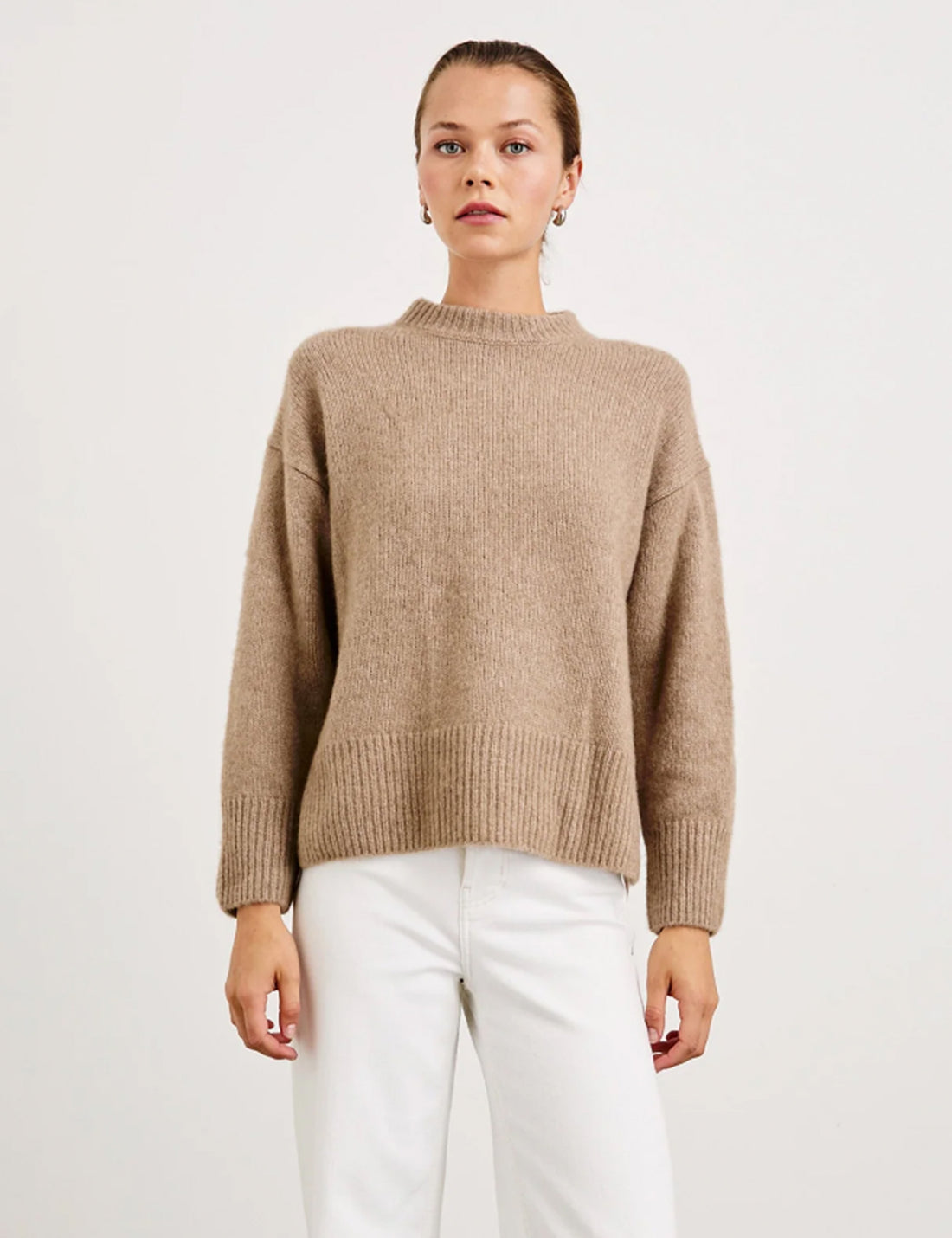 Miranda cashmere/silk knit oatmeal