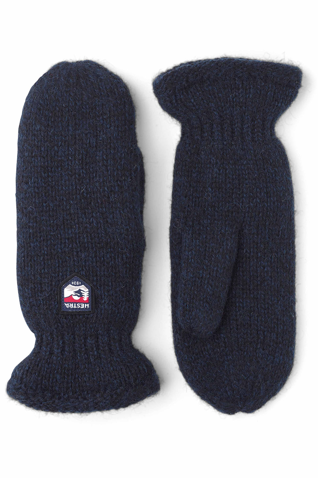 Basic wool mitt navy