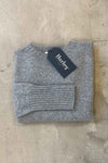 Superfine lambswool crew neck denim blue