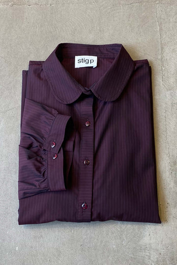 Rosa shirt burgundy stripe