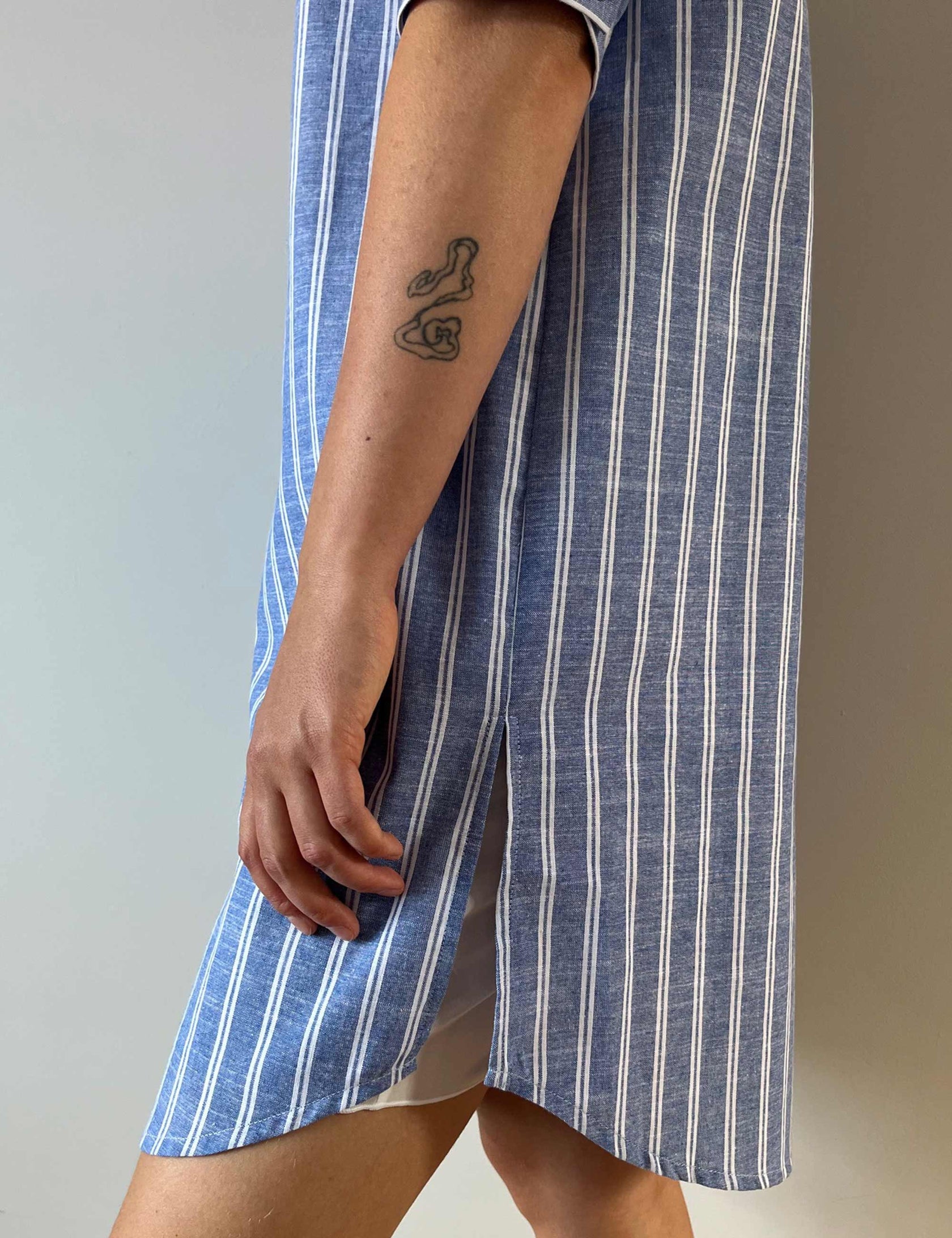 Rosa dress blue/white stripe – Stig P