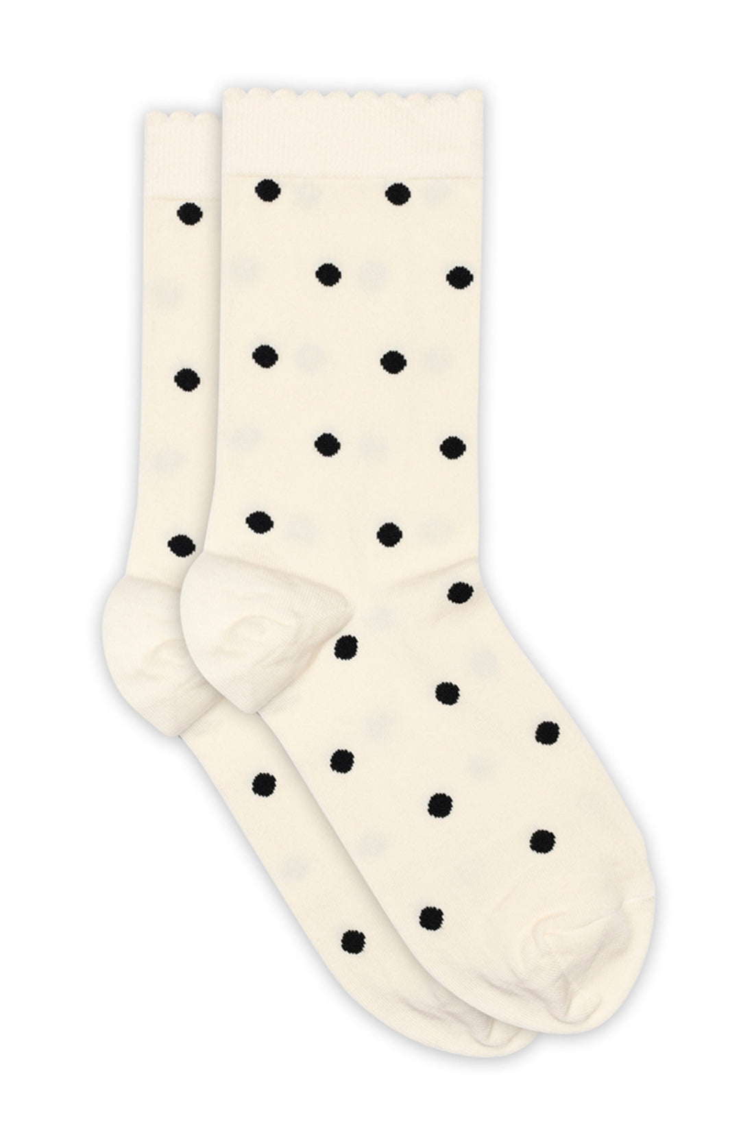 Etta cotton socks cream/black