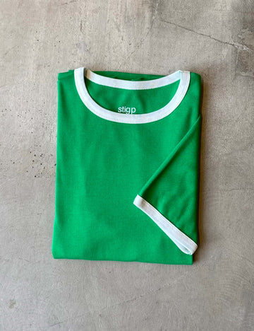 Stella t-shirt green/off-white
