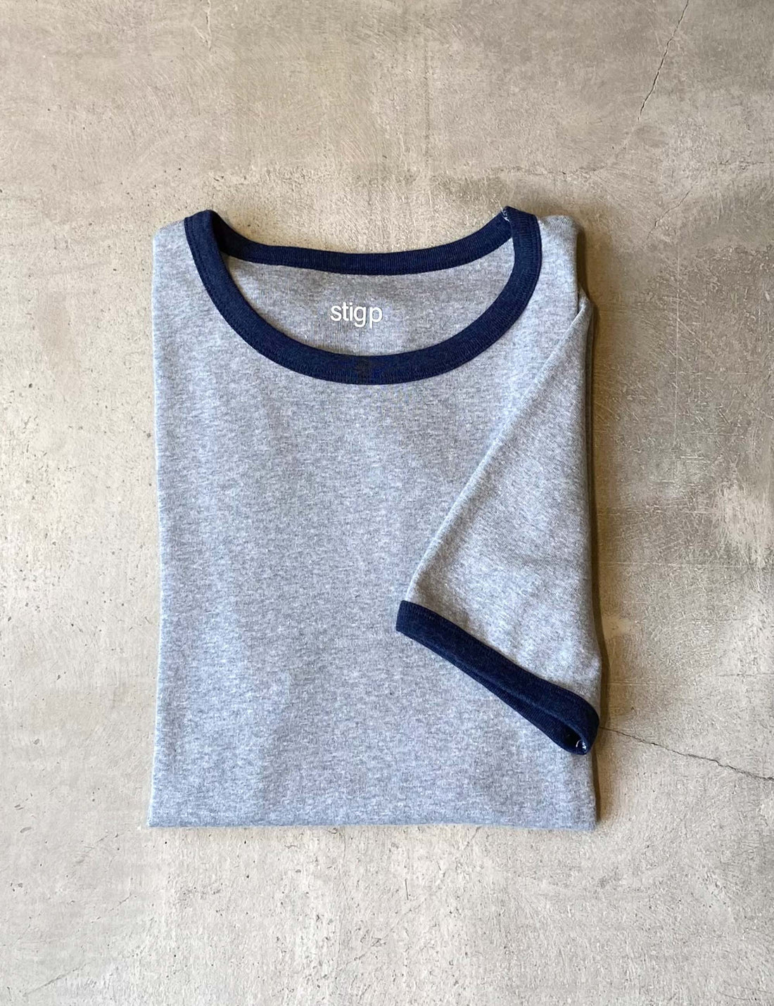 Stella t-shirt grey melange/blue melange