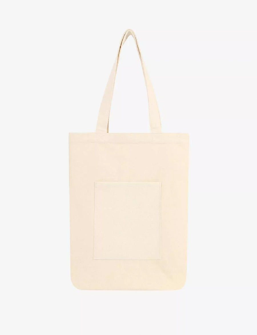 ★Le Mont Saint Michel★ Logo Patch Canvas Tote Bag Khaki Tote Bag Dog | Le Mont Saint Michel