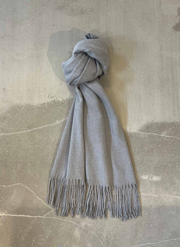 Viscose/ cashmere/ wool scarf grey