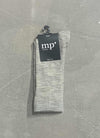 Fine wool rib socks dark grey melange